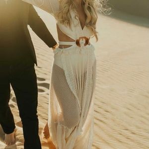 Revolve PatBo cut out White dress